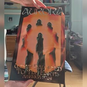Aurora Poster - What Happened To The Earth - America 2024 Tour - 11" x 17"